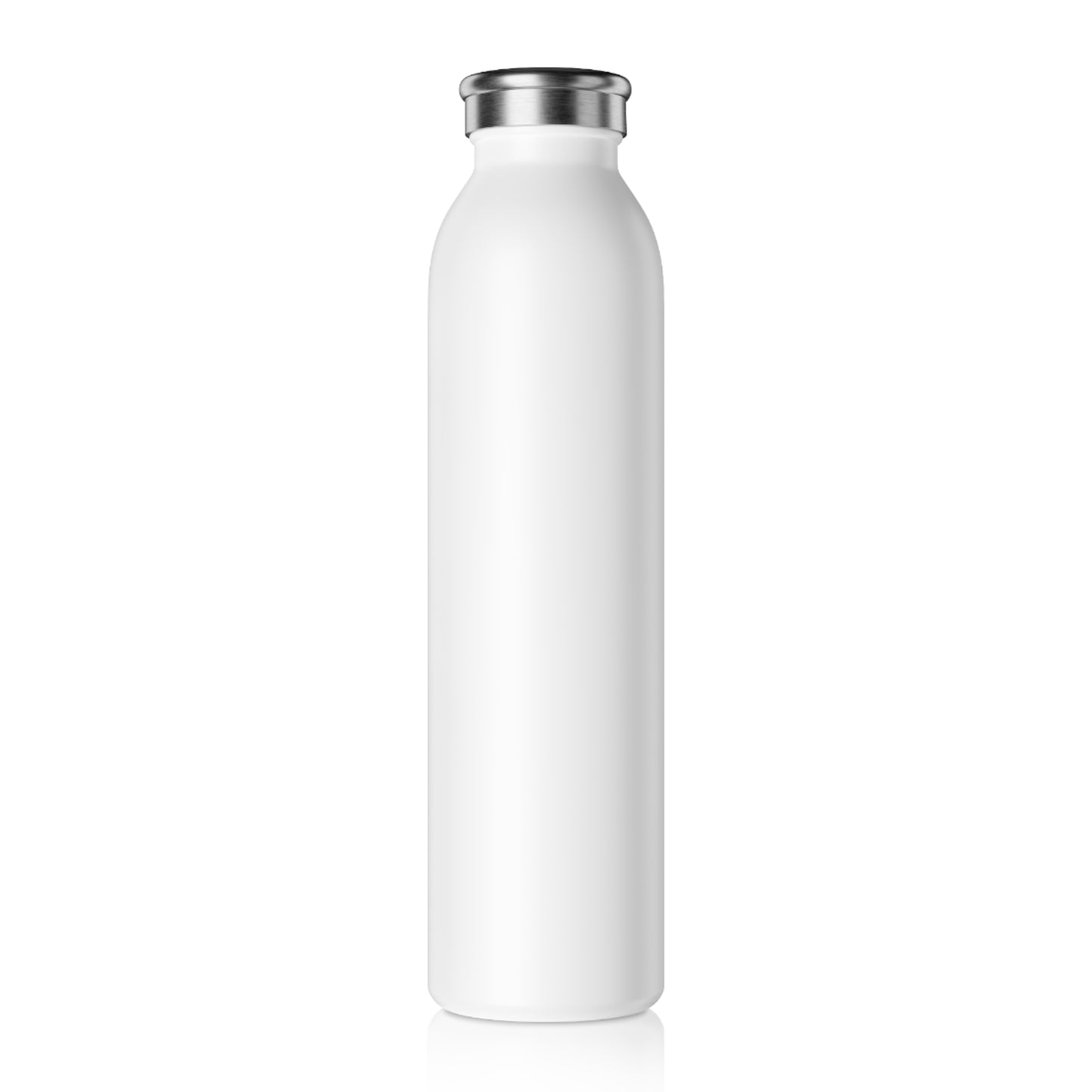Bílá termo láhev VÍM HNED – VERTIKÁLNÍ POTISK – 591 ml