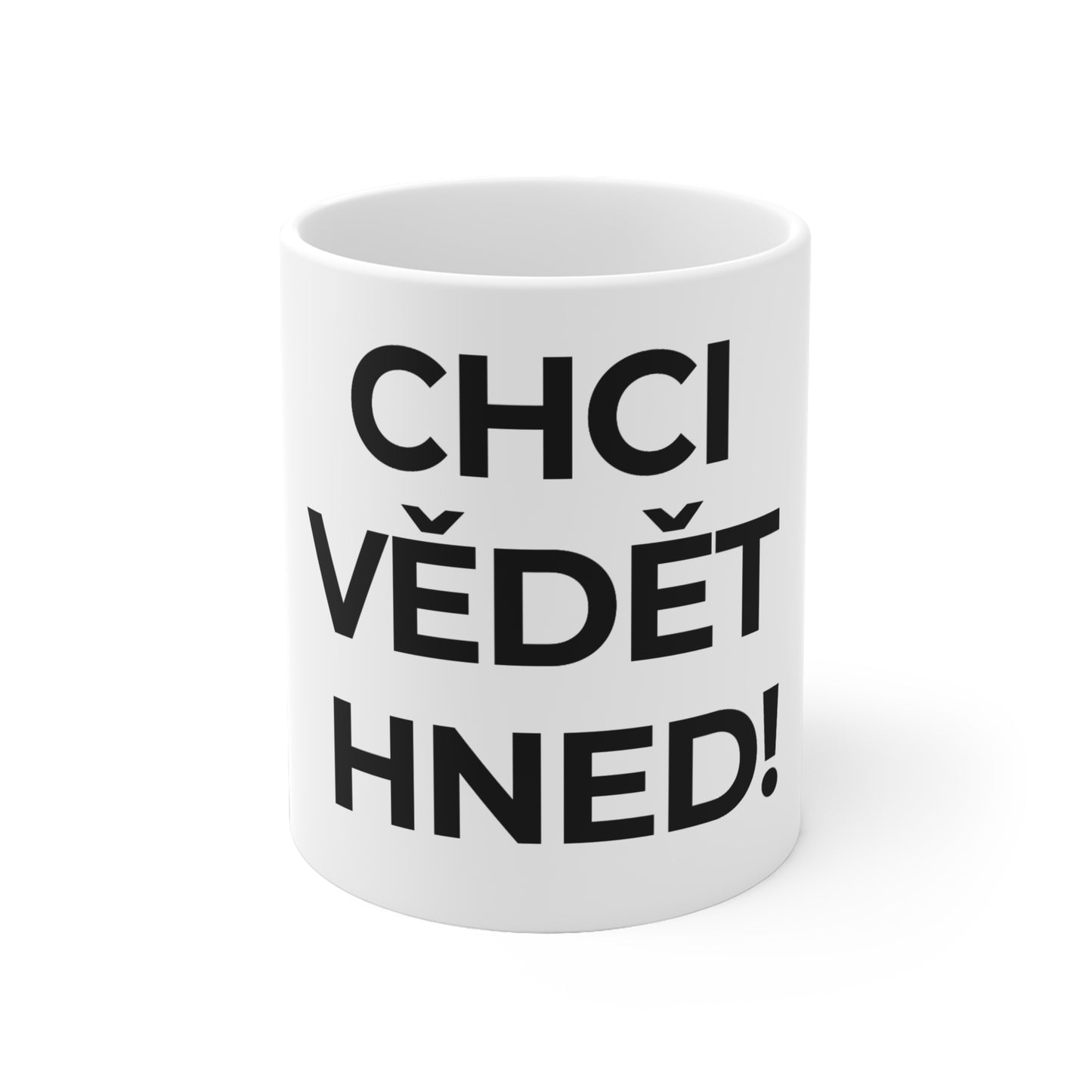 Hrnek „I’M HNED“ – černý potisk – 325 ml